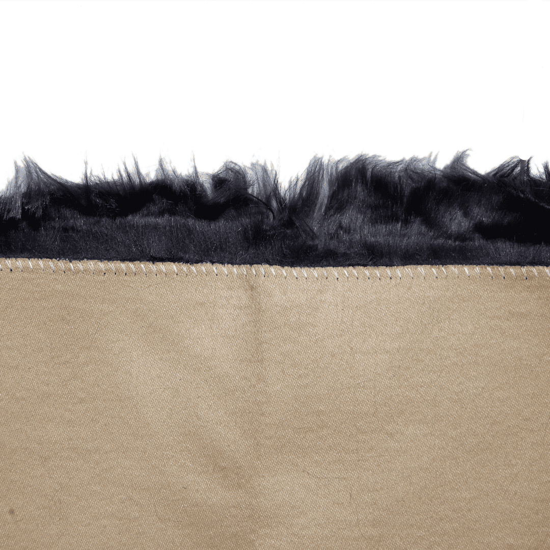 Charcoal Grey Fur Runner 2x6 ft