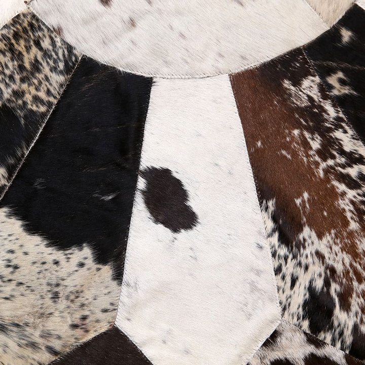 Patchwork Round Rug 3x3 FT