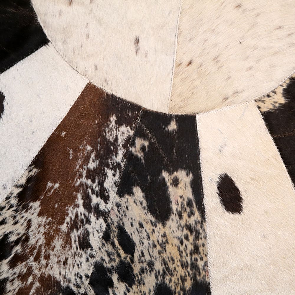 Patchwork Round Rug 3x3 FT