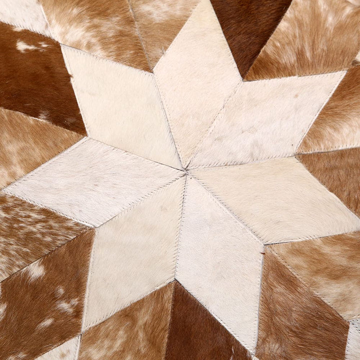 Patchwork Round Rug 3x3 FT