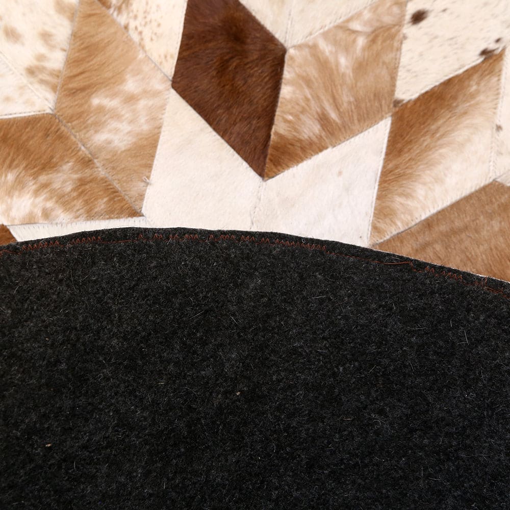 Patchwork Round Rug 3x3 FT