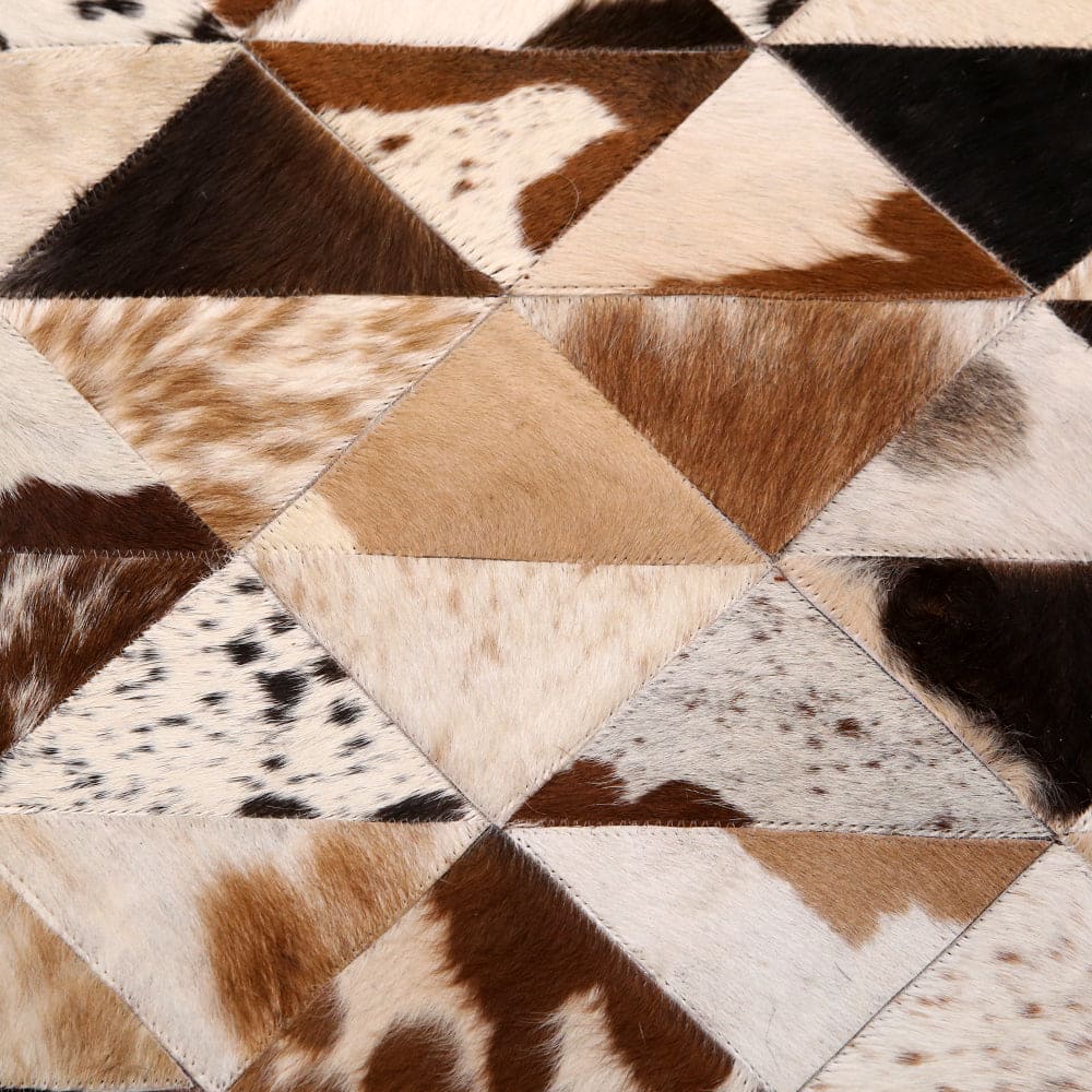 Patchwork Round Rug 3x3 FT