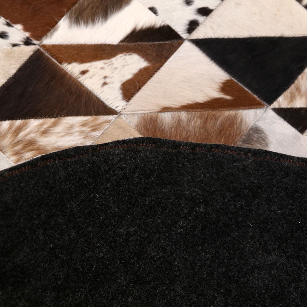 Patchwork Round Rug 3x3 FT