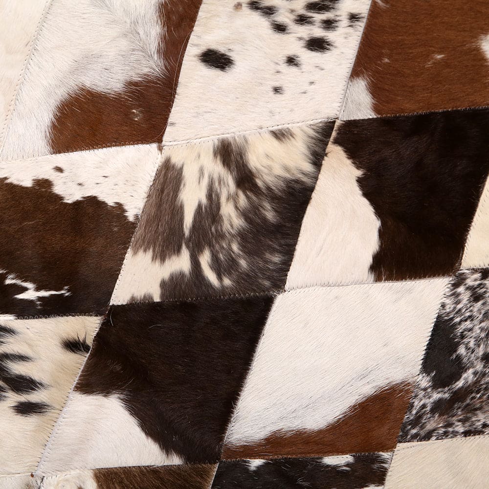 Patchwork Round Rug 3x3 FT