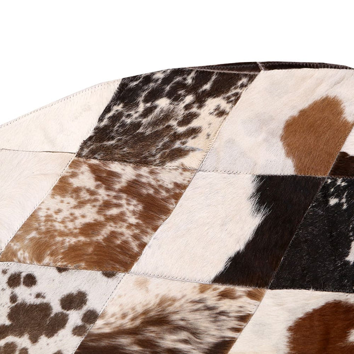 Patchwork Round Rug 3x3 FT