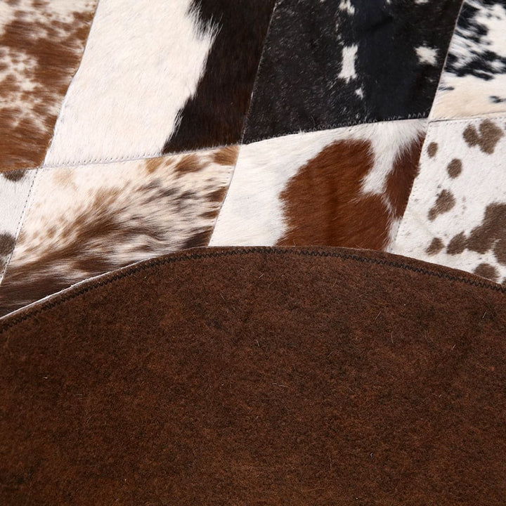 Patchwork Round Rug 3x3 FT