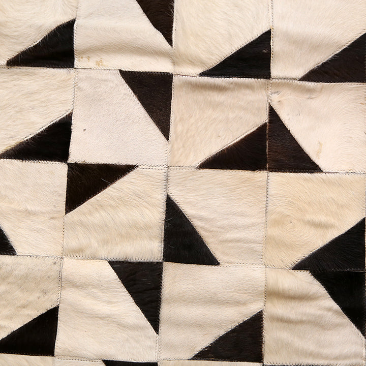 Cow Skin Patchwork Rug 4X6 ft