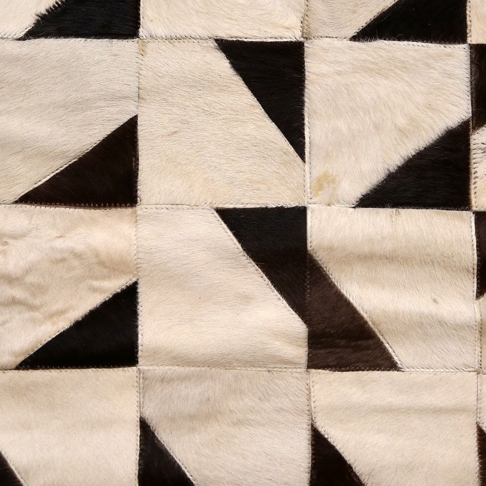 Cow Skin Patchwork Rug 4X6 ft