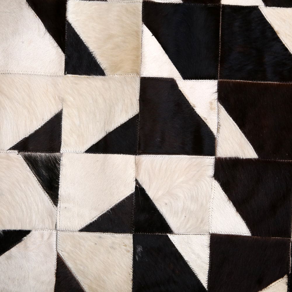 Cow Skin Patchwork Rug 4X6 ft