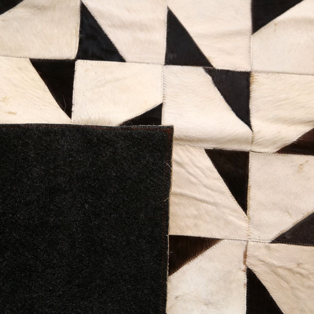 Cow Skin Patchwork Rug 4X6 ft