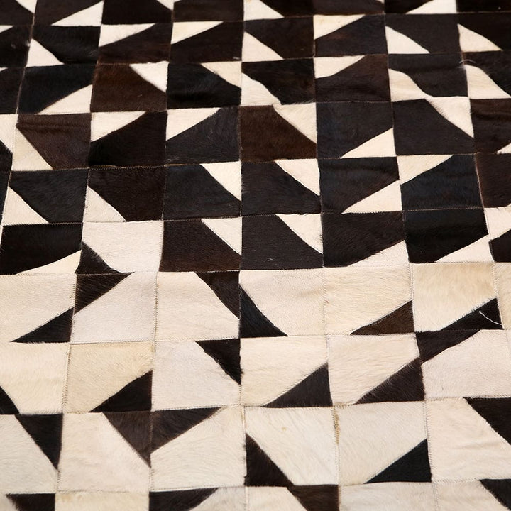 Cow Skin Patchwork Rug 4X6 ft