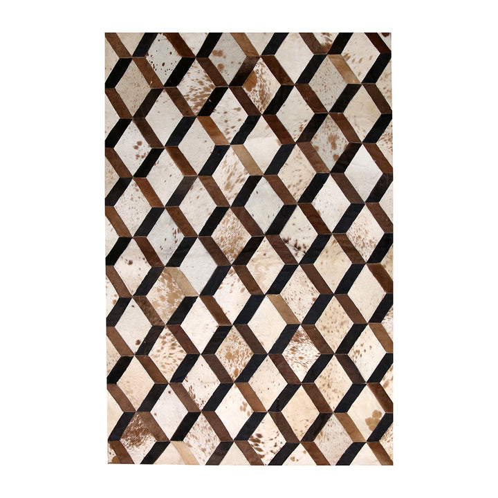 Cow Skin Patchwork Rug 3x5 ft