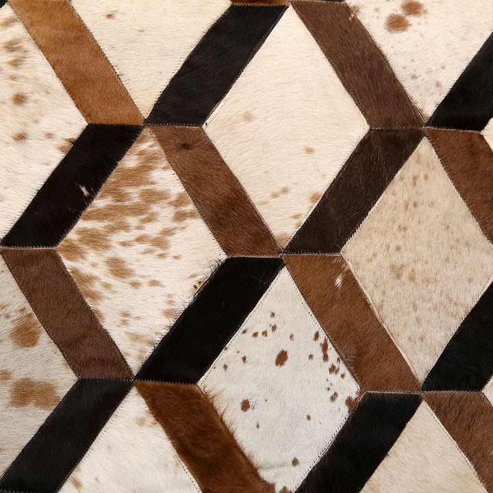 Cow Skin Patchwork Rug 3x5 ft