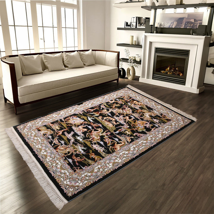 Shikargah Fine Persian Wall Hanging 4x6 FT