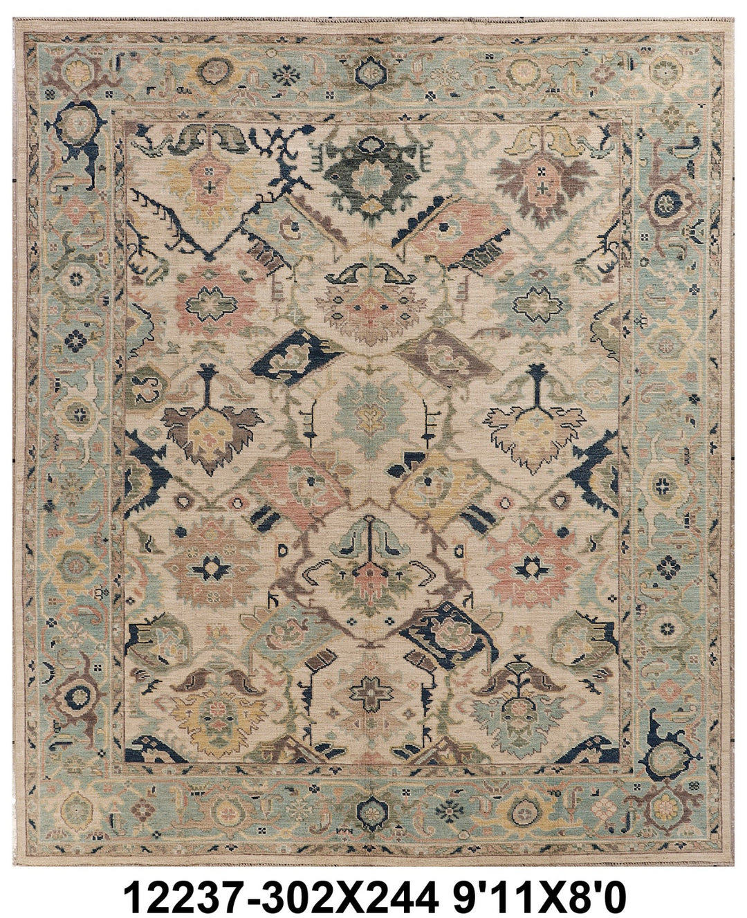 Oushak Handmade Rug 8x10 FT