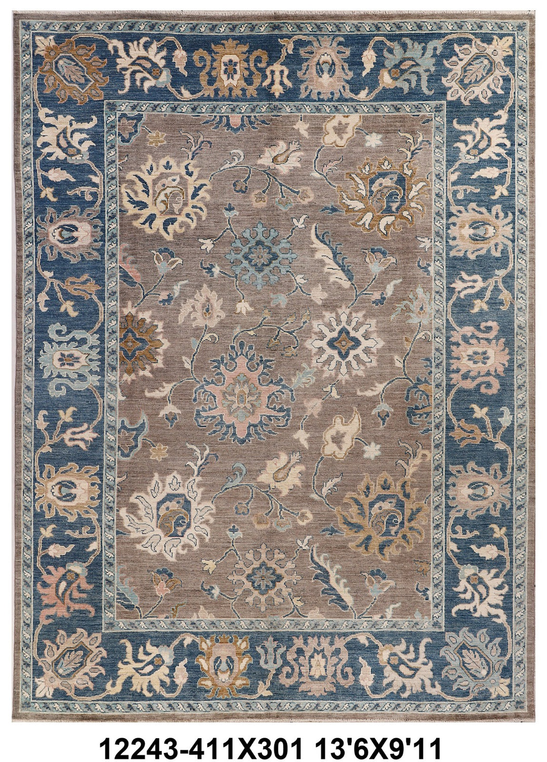 Oushak Handmade Rug 10x14 FT