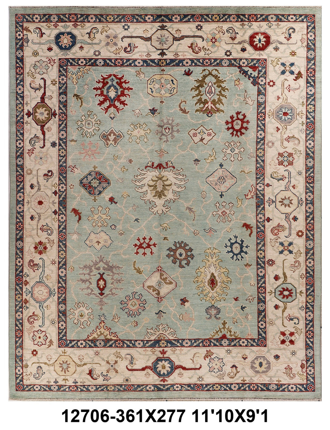 Oushak Handmade Rug 10x12