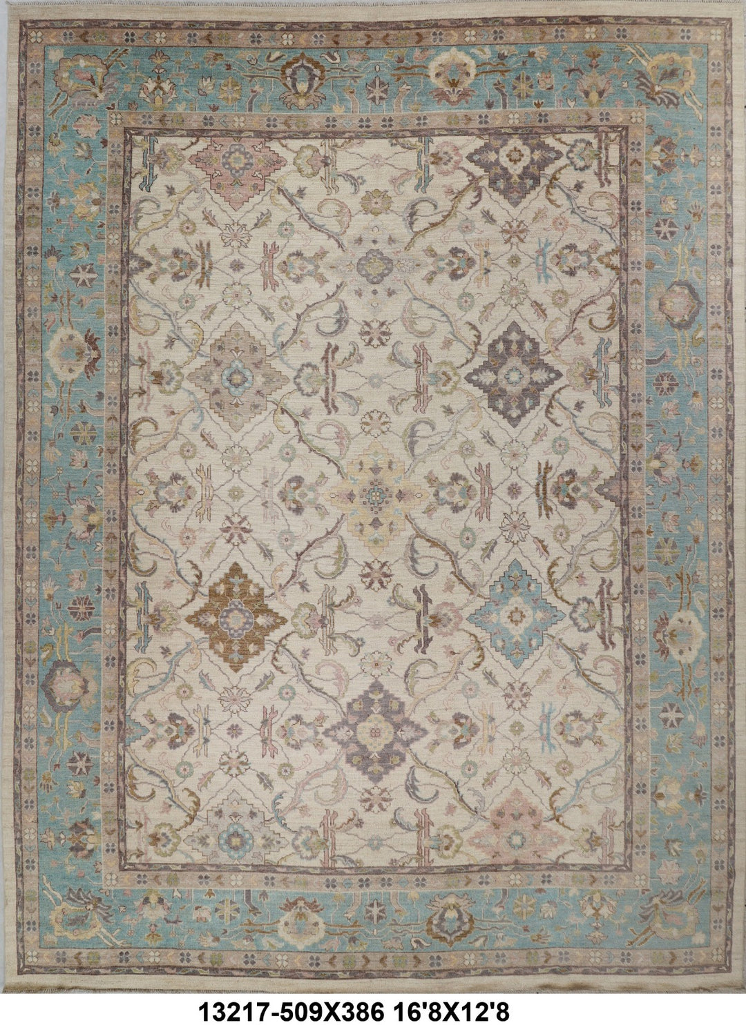 Oushak Handmade Rug  13x17