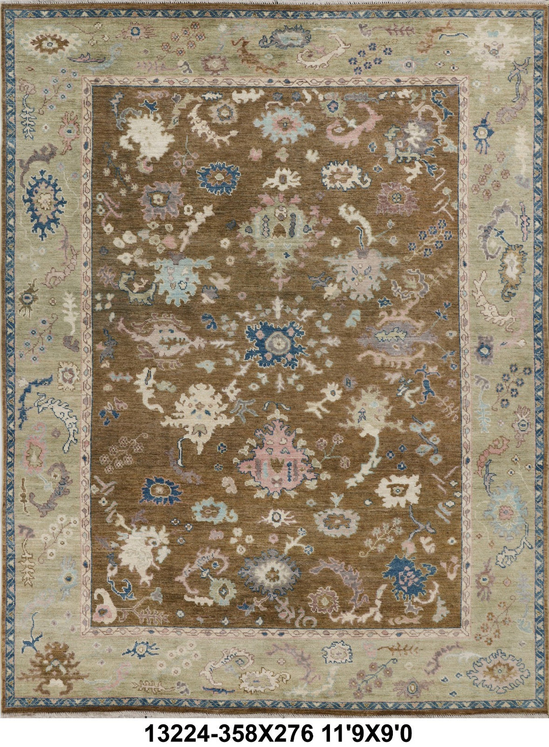 Oushak Handmade Rug  9x12