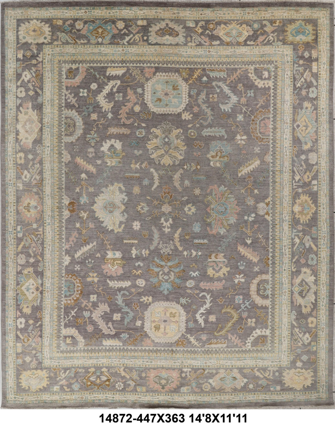 Oushak Handmade Rug  12x15 FT