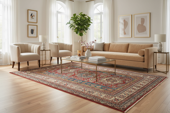 Antique Super Kazak Rug 5827 Lifestyle