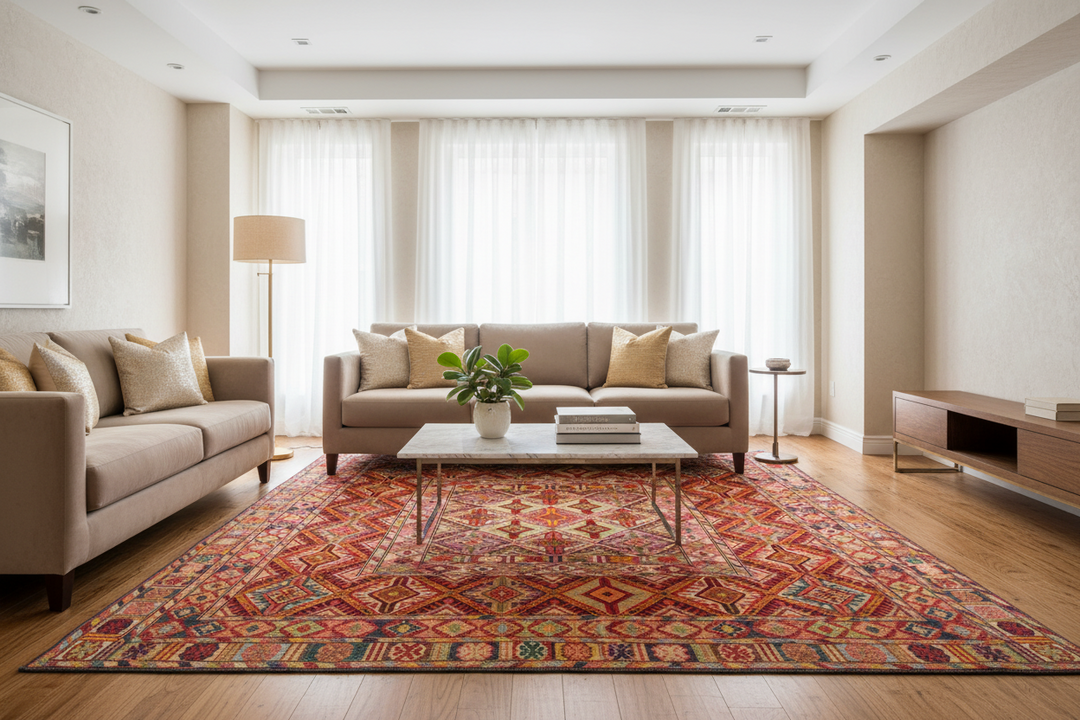 Biljik Daizangi handmade killim Rug 6.3x5 Ft