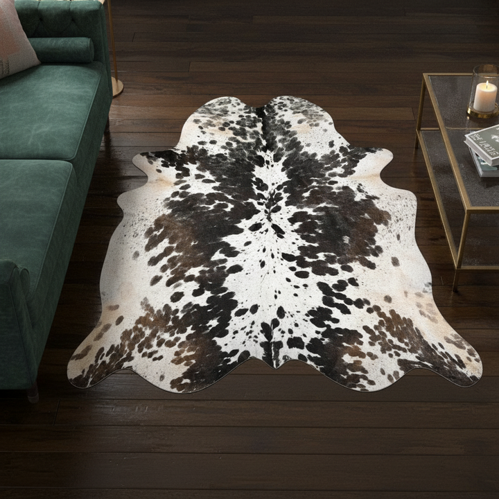 Tricolour Cow Hide 6x6 FT