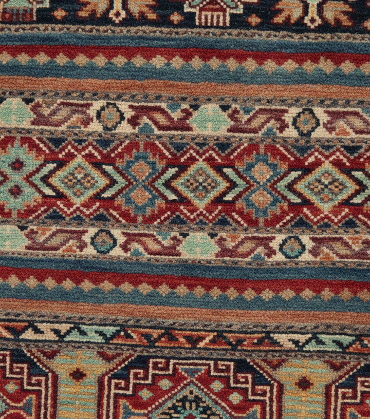 Khurjin Antique Handmade Rug 5.2X6.6 FT