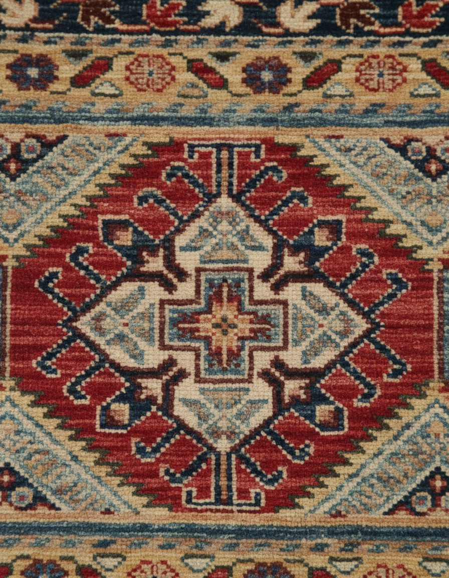 Khurjin Antique Handmade Rug 6.7X5 FT