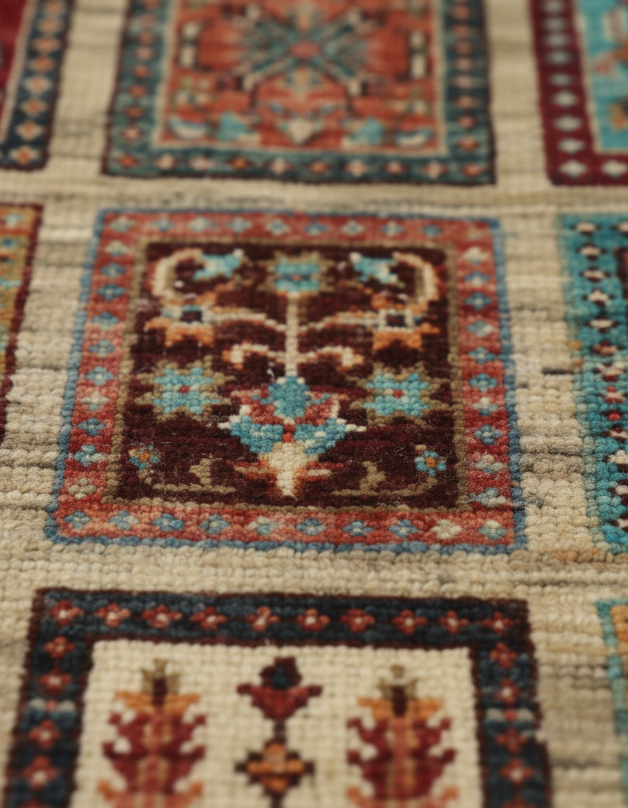 Khurjin Antique Handmade Rug 4x6 FT