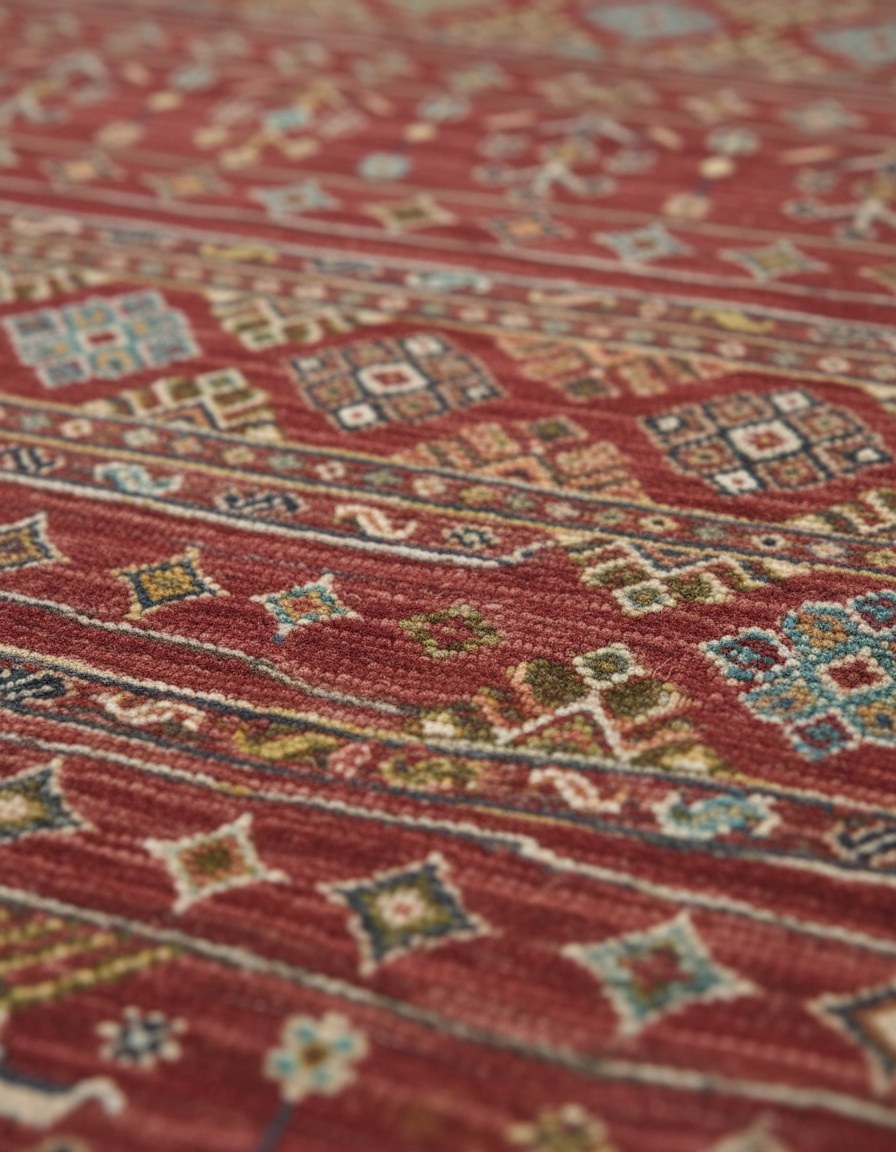 Khurjin Rust Handmade Rug 5.6X7.9 FT