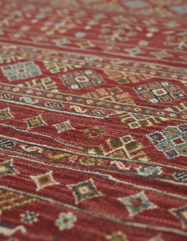 Khurjin Rust Handmade Rug 5.6X7.9 FT