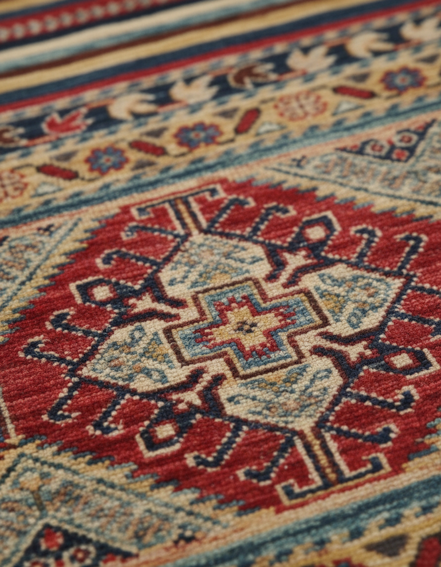 Khurjin Antique Handmade Rug 6.7X5 FT