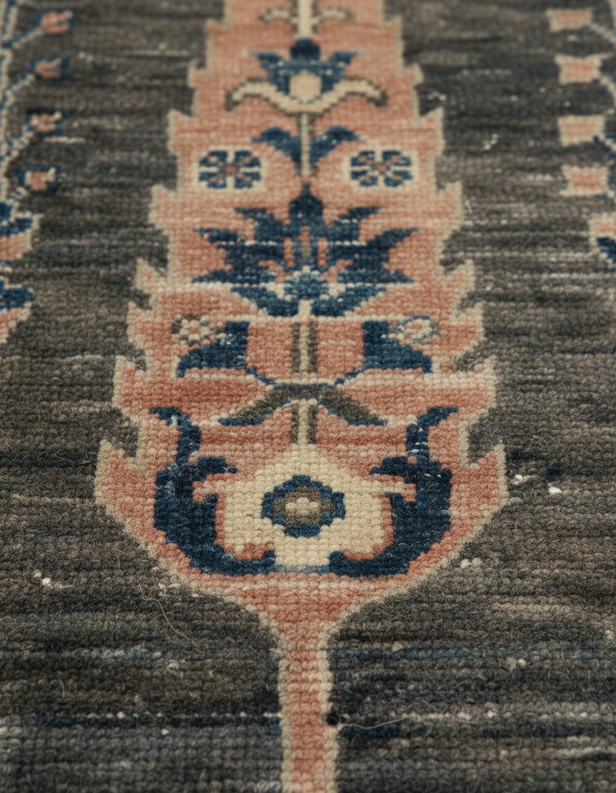 Khurjin Antique Handmade Rug 4.8X6.4 FT