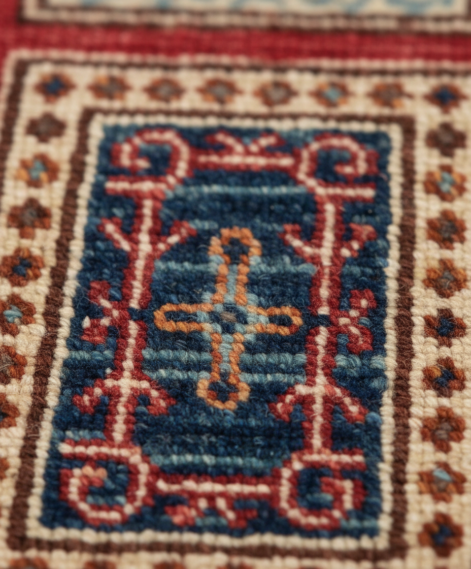 Khurjin Multi Handmade Rug 4.10X6.3 FT