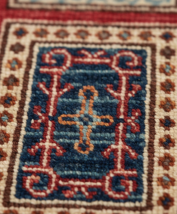 Khurjin Multi Handmade Rug 4.10X6.3 FT