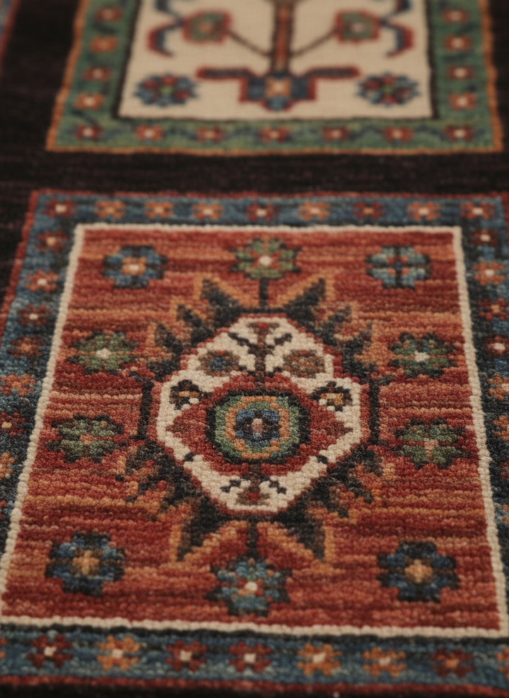 Khurjin Rust Handmade Rug 5.8X8.4 FT