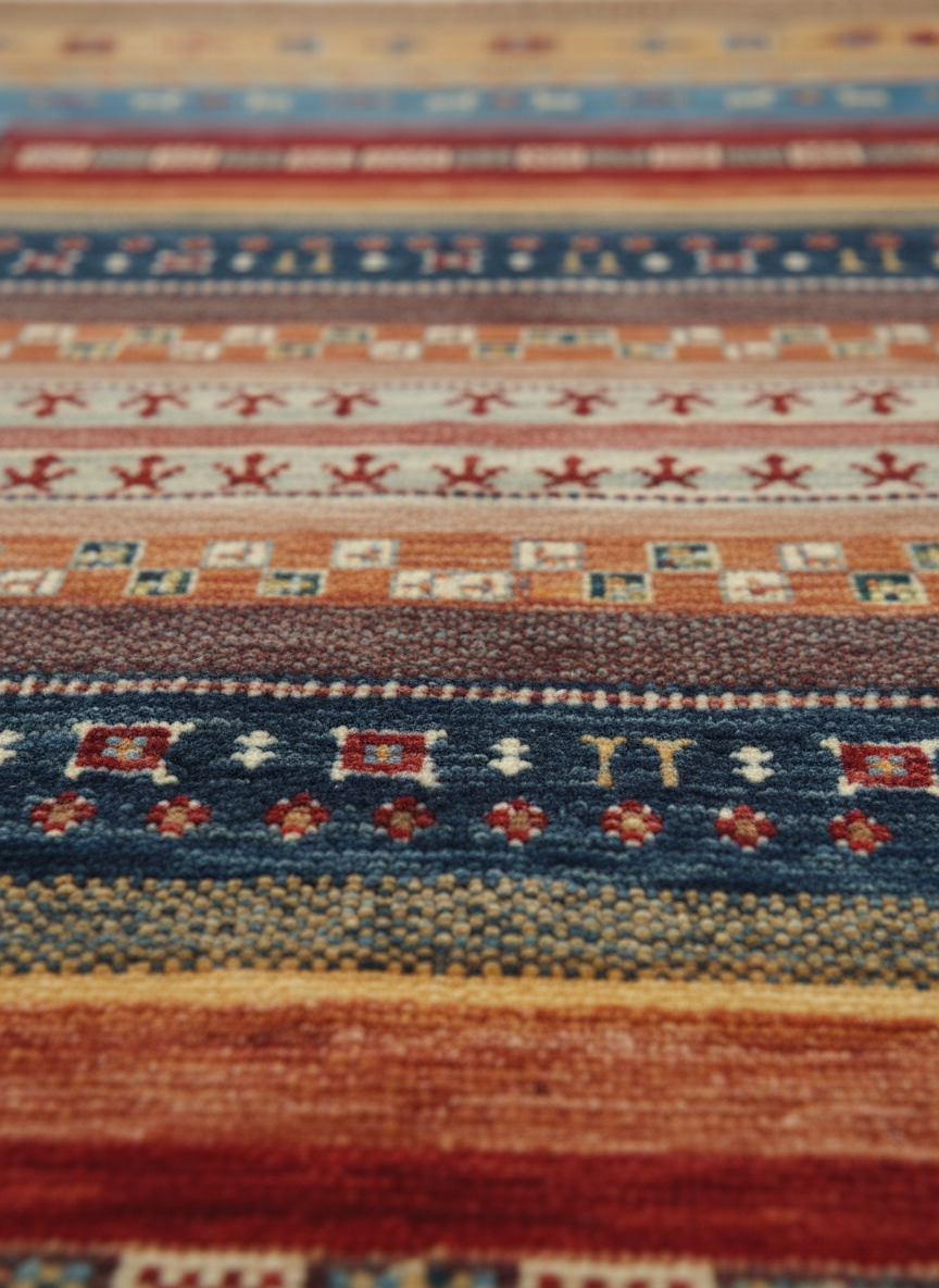 Khurjin Beige Handmade Rug 6.5X9.9 FT