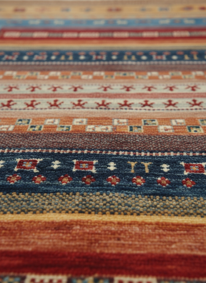 Khurjin Beige Handmade Rug 6.5X9.9 FT