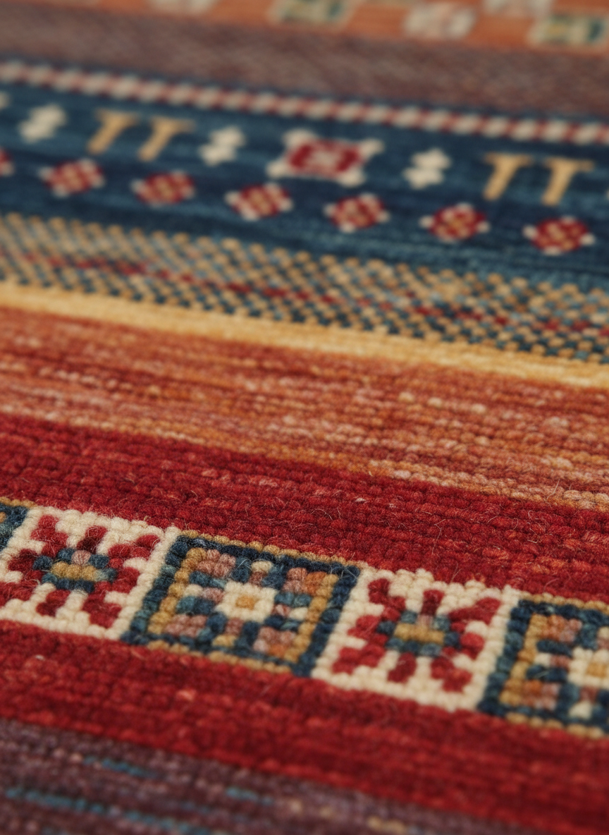 Khurjin Beige Handmade Rug 6.5X9.9 FT