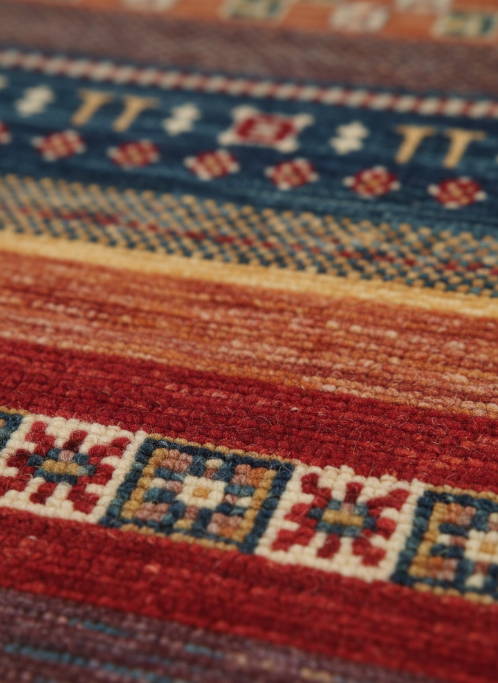 Khurjin Beige Handmade Rug 6.5X9.9 FT