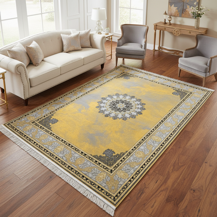 Yellow Super Persian Rug 7x10 FT