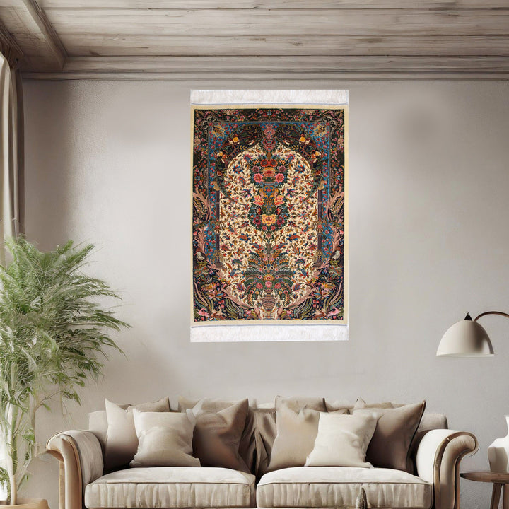 Supreme Fine Persian Silk Rug  Ethereal Harmony 2.5x4 Ft