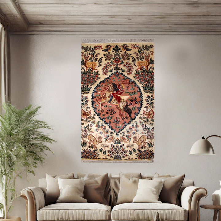 Shikaari Handknotted Silk Rug 3x5 Ft