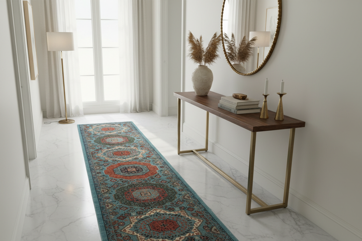 Ivory Zinc Handmade Mamluk Runner 7570 Lifestyle