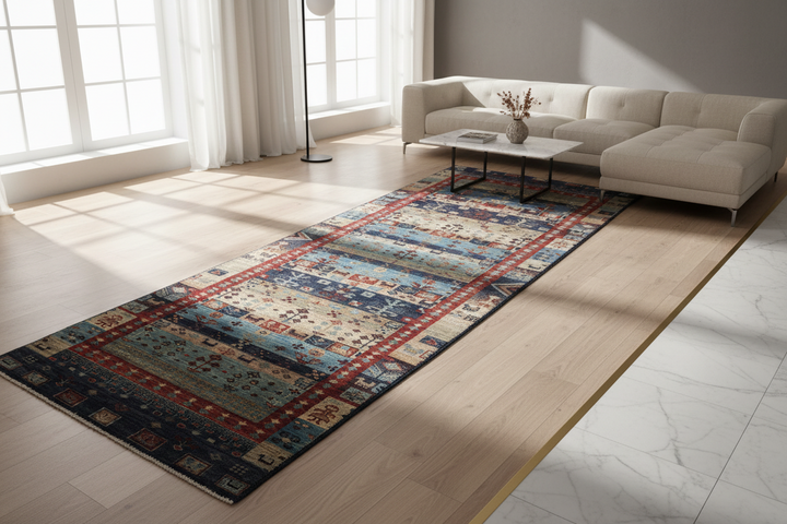 Khurjin Handmade Rug 2.5X9.6 FT