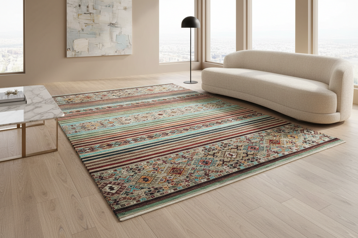 Khurjin Handmade Rug 6.10X9.7 FT