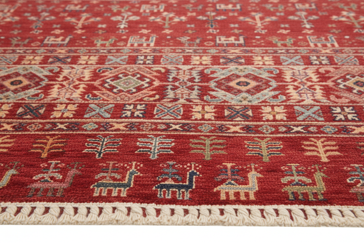 Khurjin Rust Rug 1072 Close-up 2