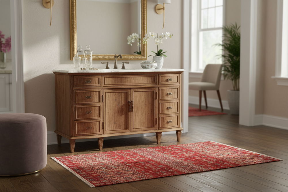 Khurjin Rust Rug 1072 Lifestyle