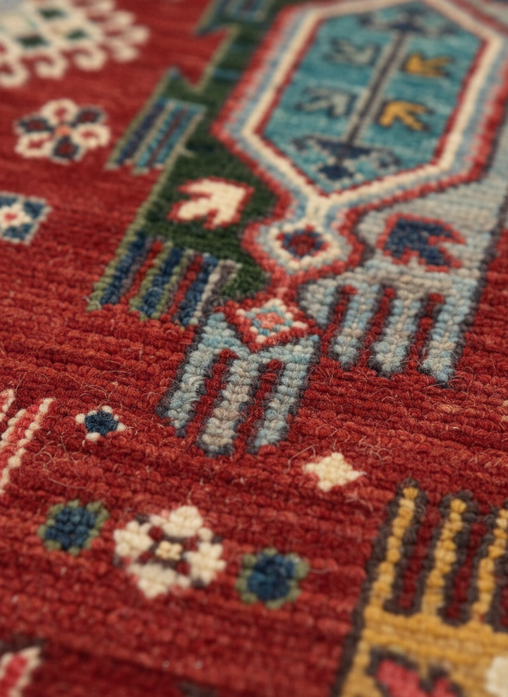 Khurjin Rust Handmade Rug 6.6X4.9 FT